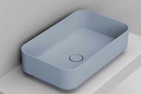 Ceramica Dolomite Noemi mosdótál 64x38.5 cm négyszögletes mosdótálak kék D311271