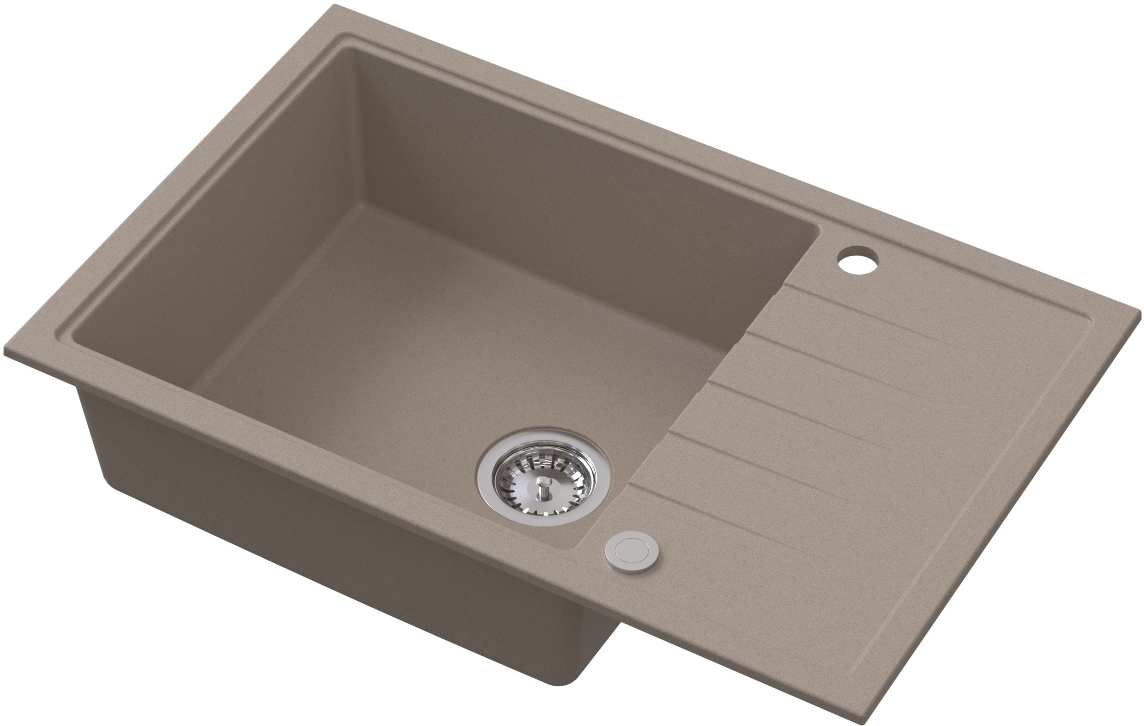 Ruvetti Axel gránit mosogató 78x50 cm bézs 3001AX_BE160XL_W