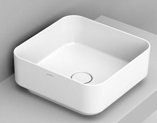 Ceramica Dolomite Noemi mosdótál 40x40 cm négyzet mosdótálak fehér fényes D311701