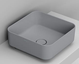 Ceramica Dolomite Noemi mosdótál 40x40 cm négyzet mosdótálak szürke/kő D311745
