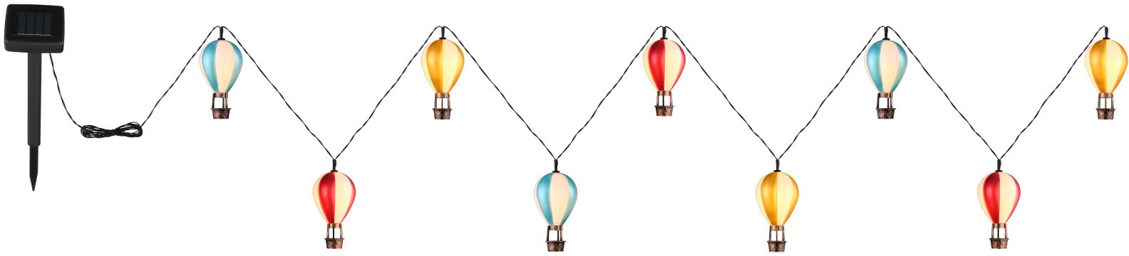 Globo Lighting Solar függő napelemes lámpa x0.06 W sokszínű 36139-9