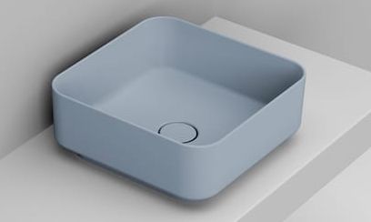 Ceramica Dolomite Noemi mosdótál 40x40 cm négyzet mosdótálak kék matt D311771