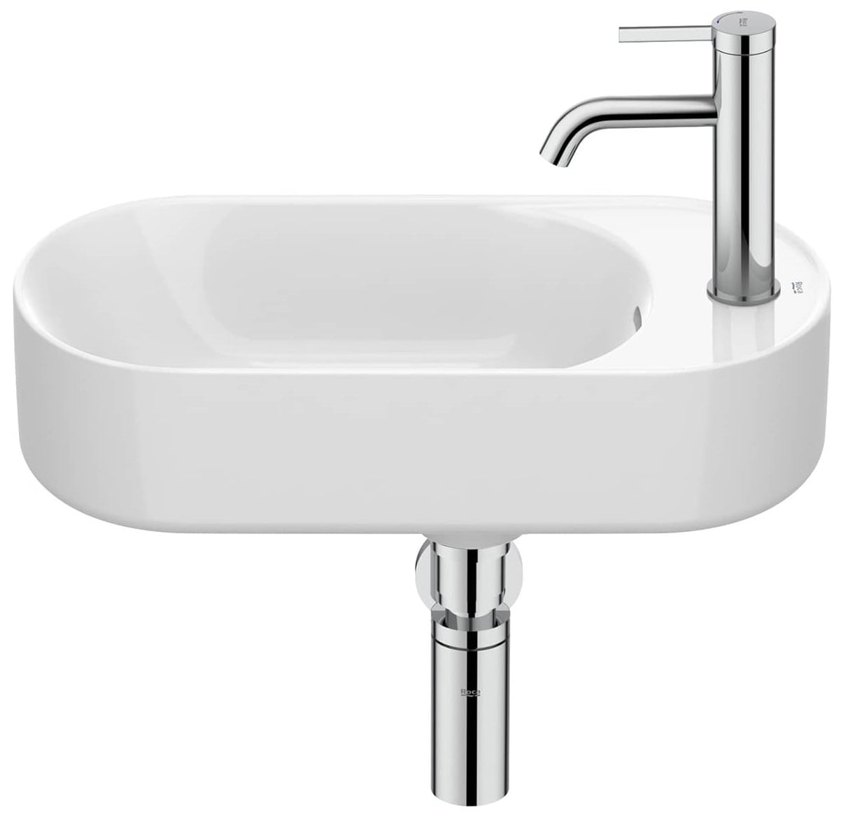 Roca Meridian mosdótál 50x27.5 cm ovális klasszikus fehér fényes A327740S00