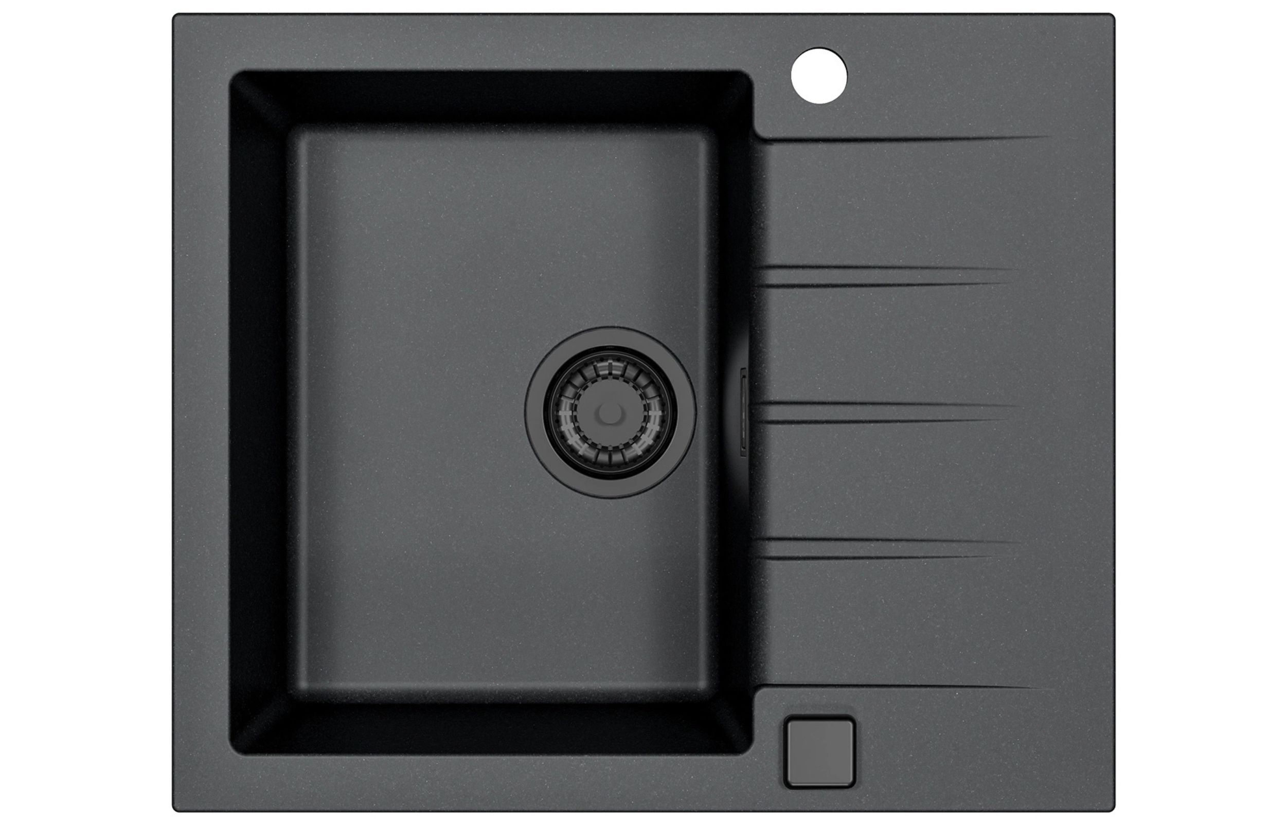 Alveus Cadit gránit mosogató 59x50 cm fekete 1148158