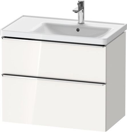 Duravit D-Neo szekrény 78.4x45.2x62.5 cm mosdókagyló alá akasztható fehér DE4358010220000