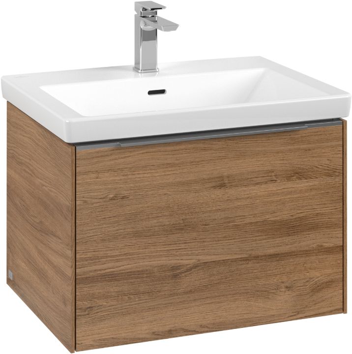 Villeroy & Boch Subway 3.0 szekrény 62.2x47.8x42.9 cm mosdókagyló alá akasztható tölgy C575L0RH