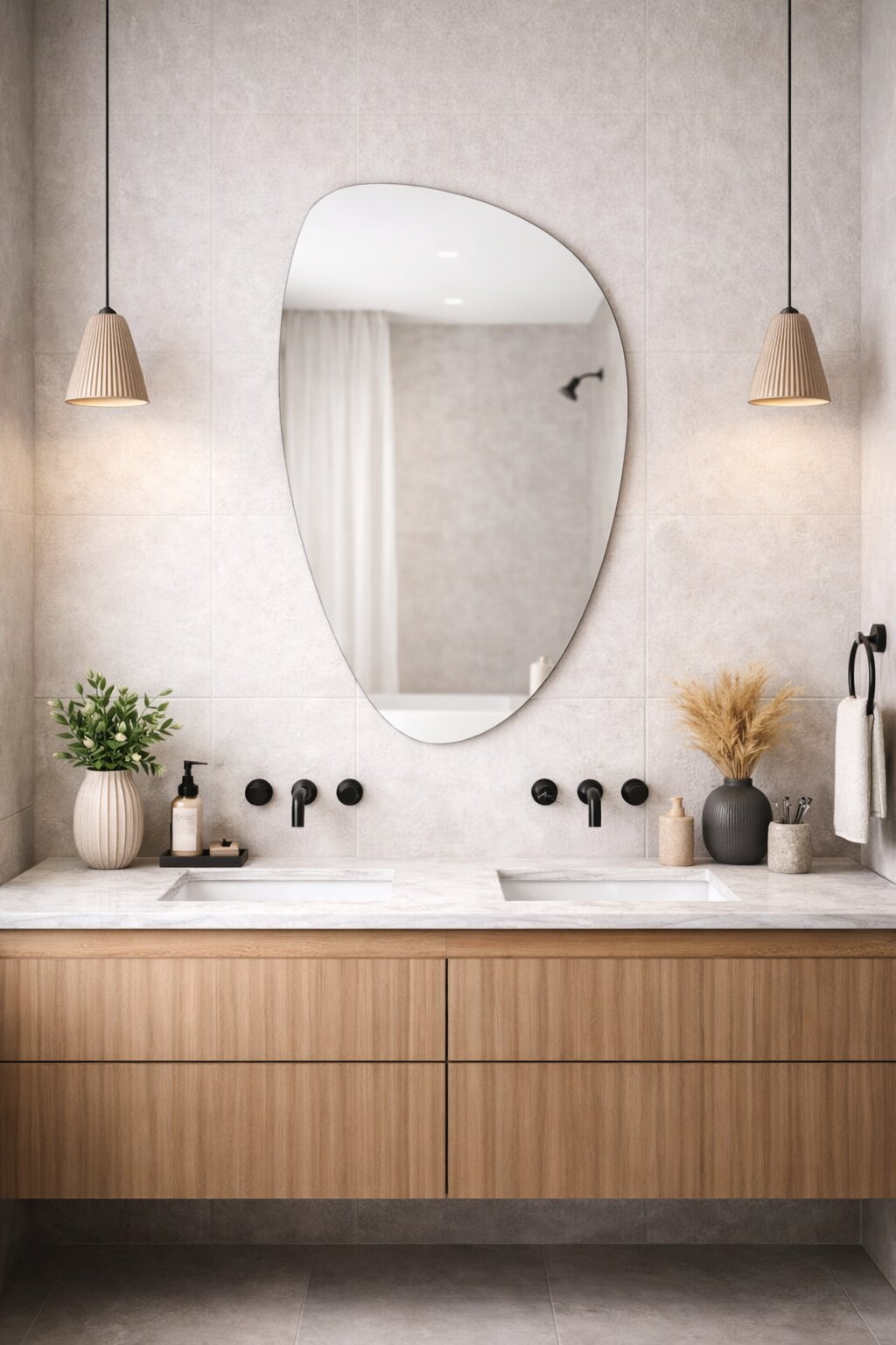 Baltica Design Stone Fluid tükör 55x92 cm 5904107933047