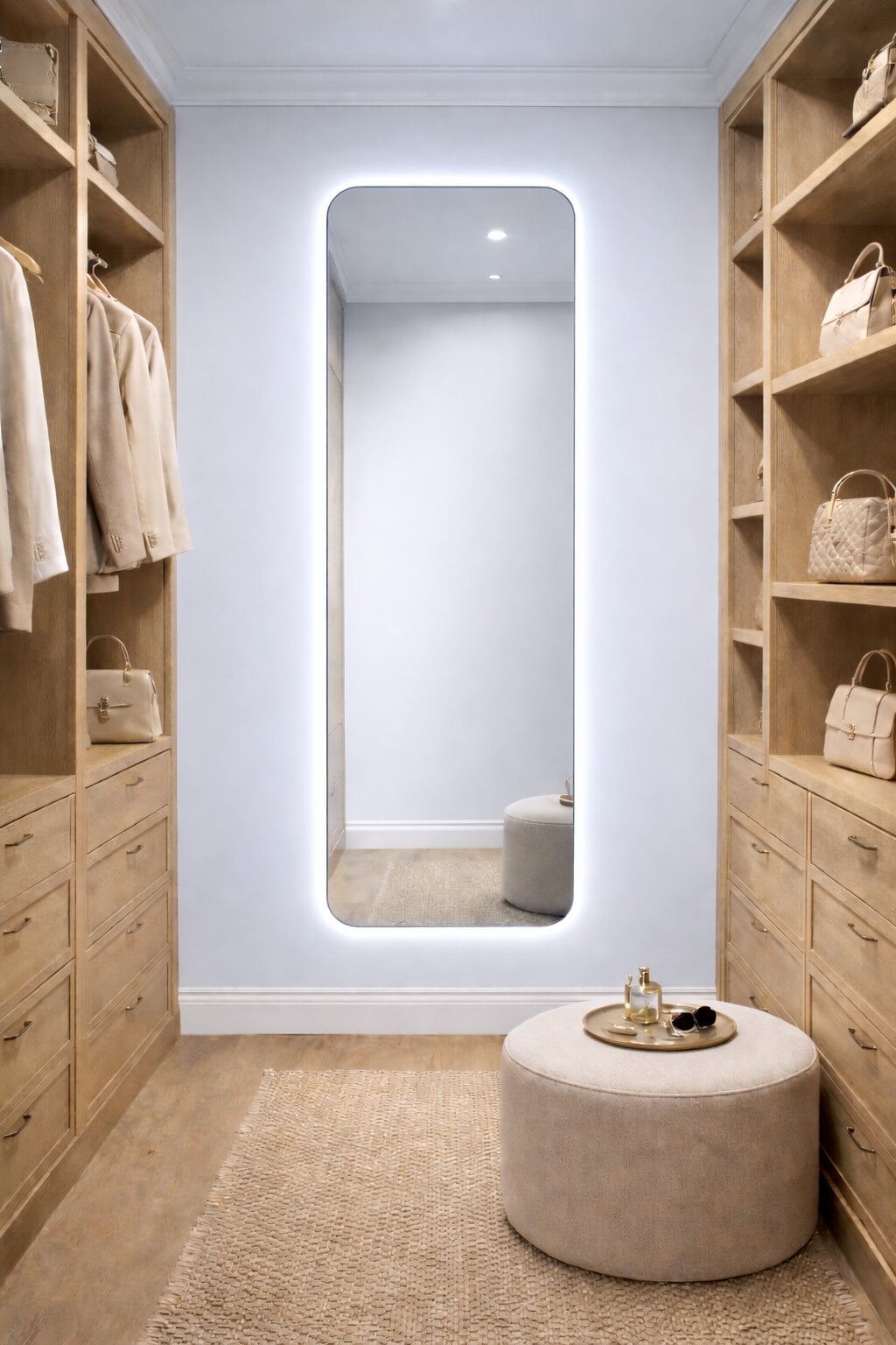Baltica Design Stone Aura tükör 50x155 cm világítással 5904107933276