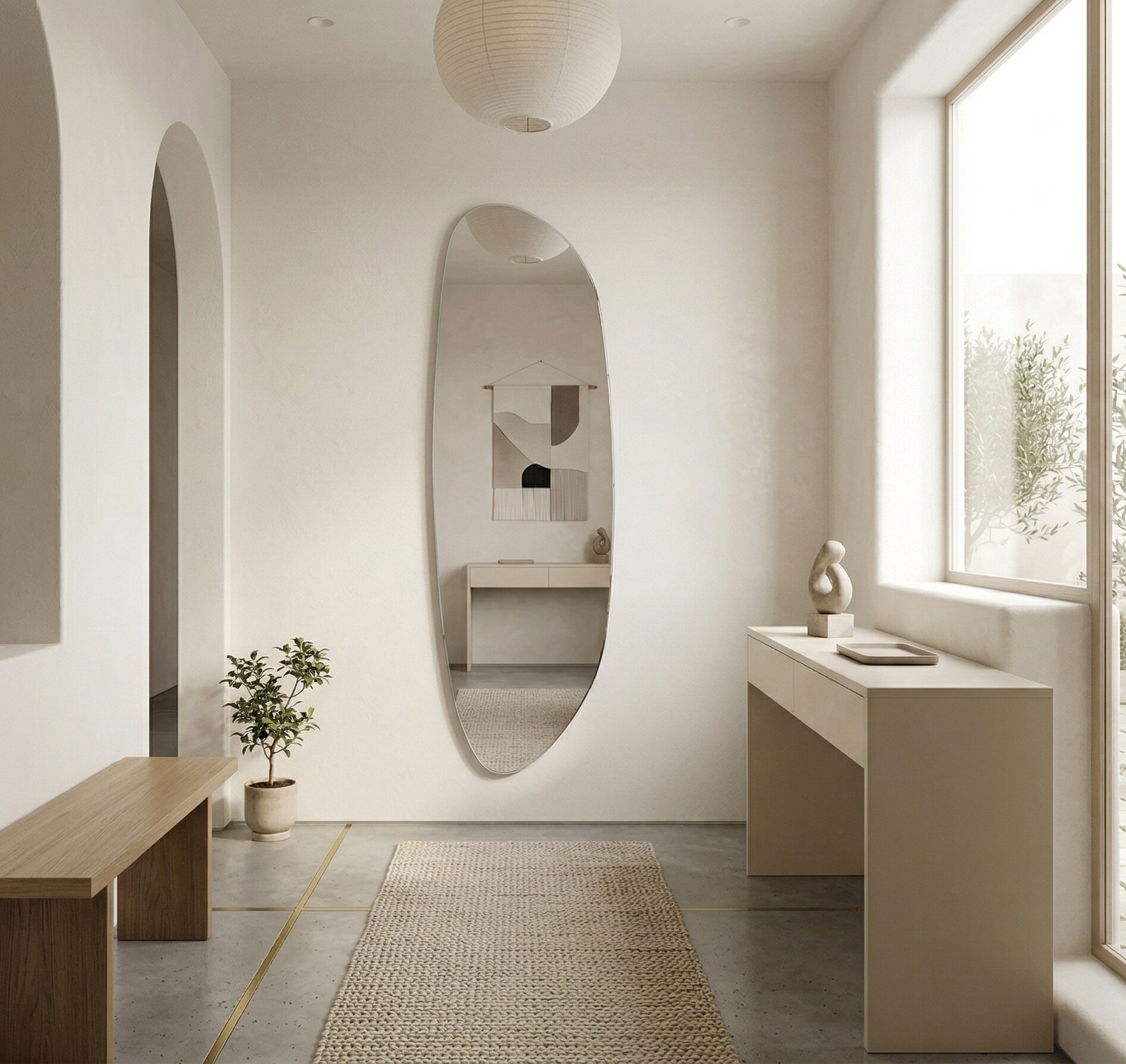 Baltica Design Stone Fluid tükör 50x155 cm 5904107933054