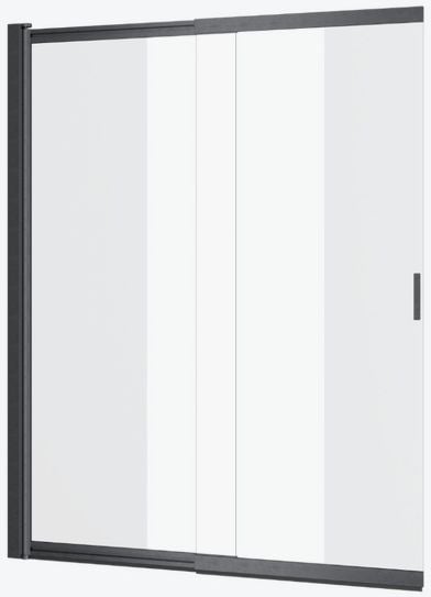 Excellent Liner zuhanyparaván 110 cm kétrészes grafit csiszolt/átlátszó üveg KAEX.2970.1100.LP