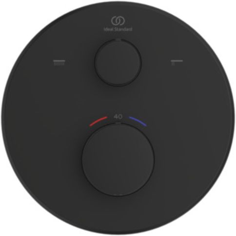 Ideal Standard Ceratherm T100 kád és zuhany csaptelep süllyesztett z termosztáttal fekete A8584XG