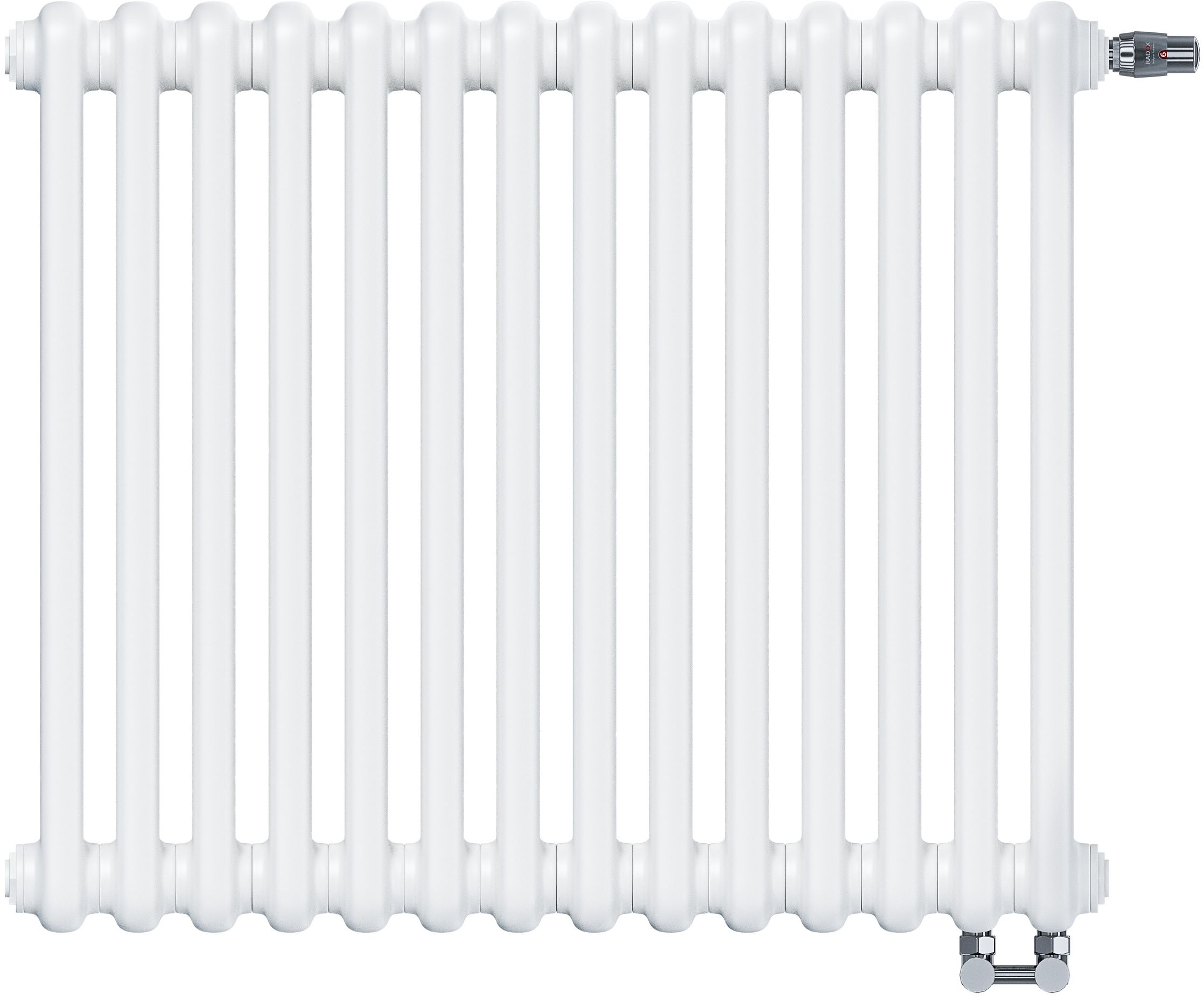 Irsap szobai radiátor 63x56.5 cm podłączenie oldalsó fehér IRS-TES-2056-14-B-B