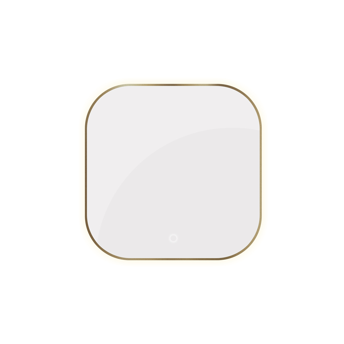 Oltens Nordlis tükör 80x80 cm négyzet világítással páramentesítő fóliával 64122510