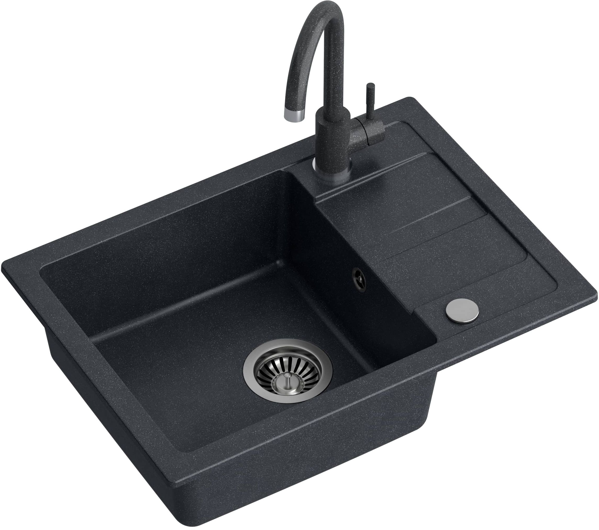Quadron Go Smart mosogató csapteleppel fekete/fekete LA_TQ6244GSCZ