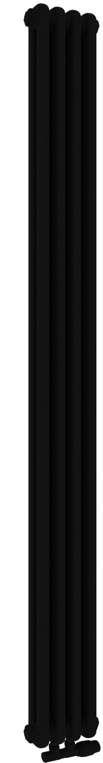 Irsap Tesi 2 szobai radiátor 180x27 cm podłączenie alsó fekete IRS-TES-2180-06-K1