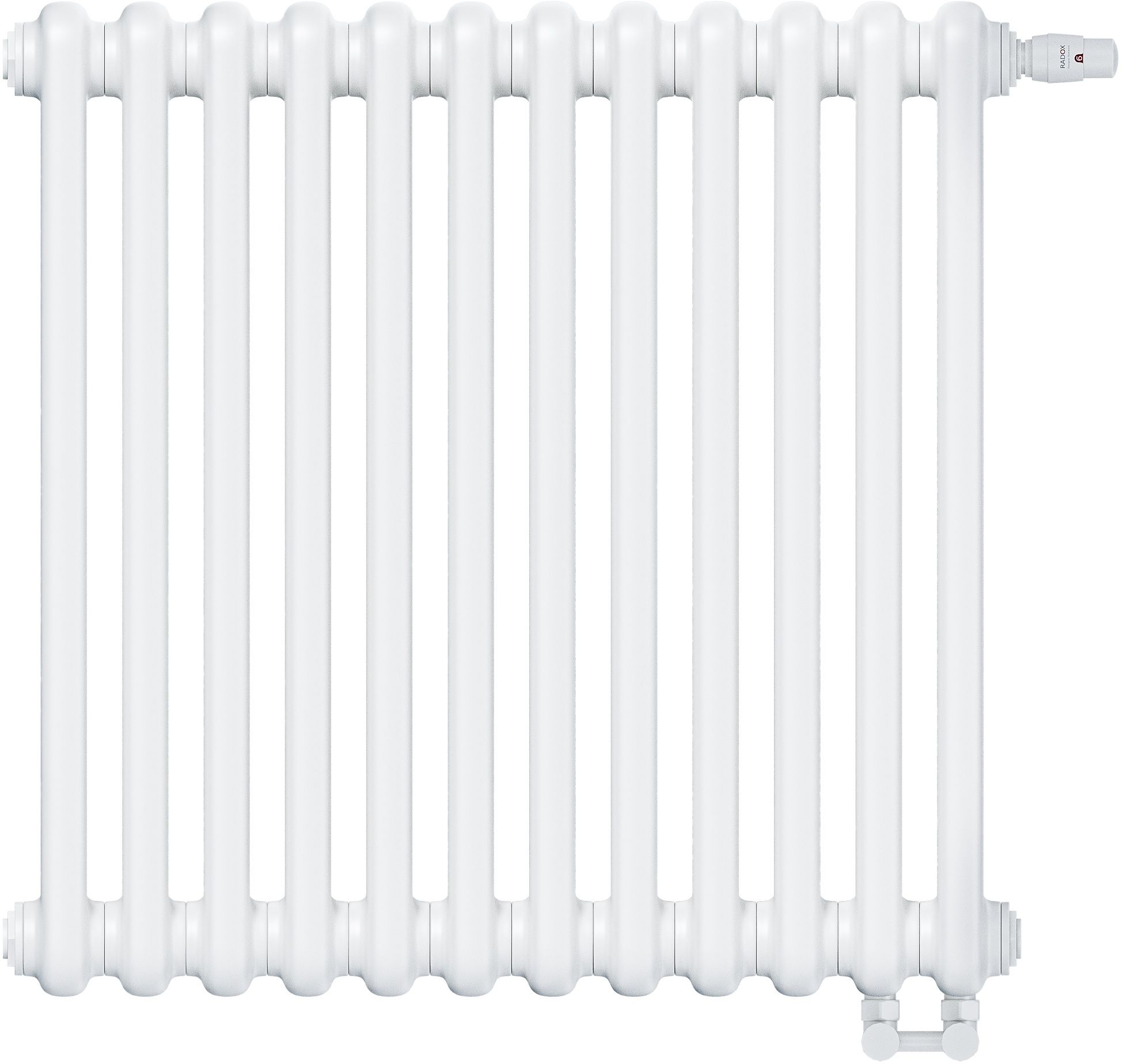 Irsap Tesi 2 szobai radiátor 54x56.5 cm podłączenie alsó fehér IRS-TES-2056-12.B.V