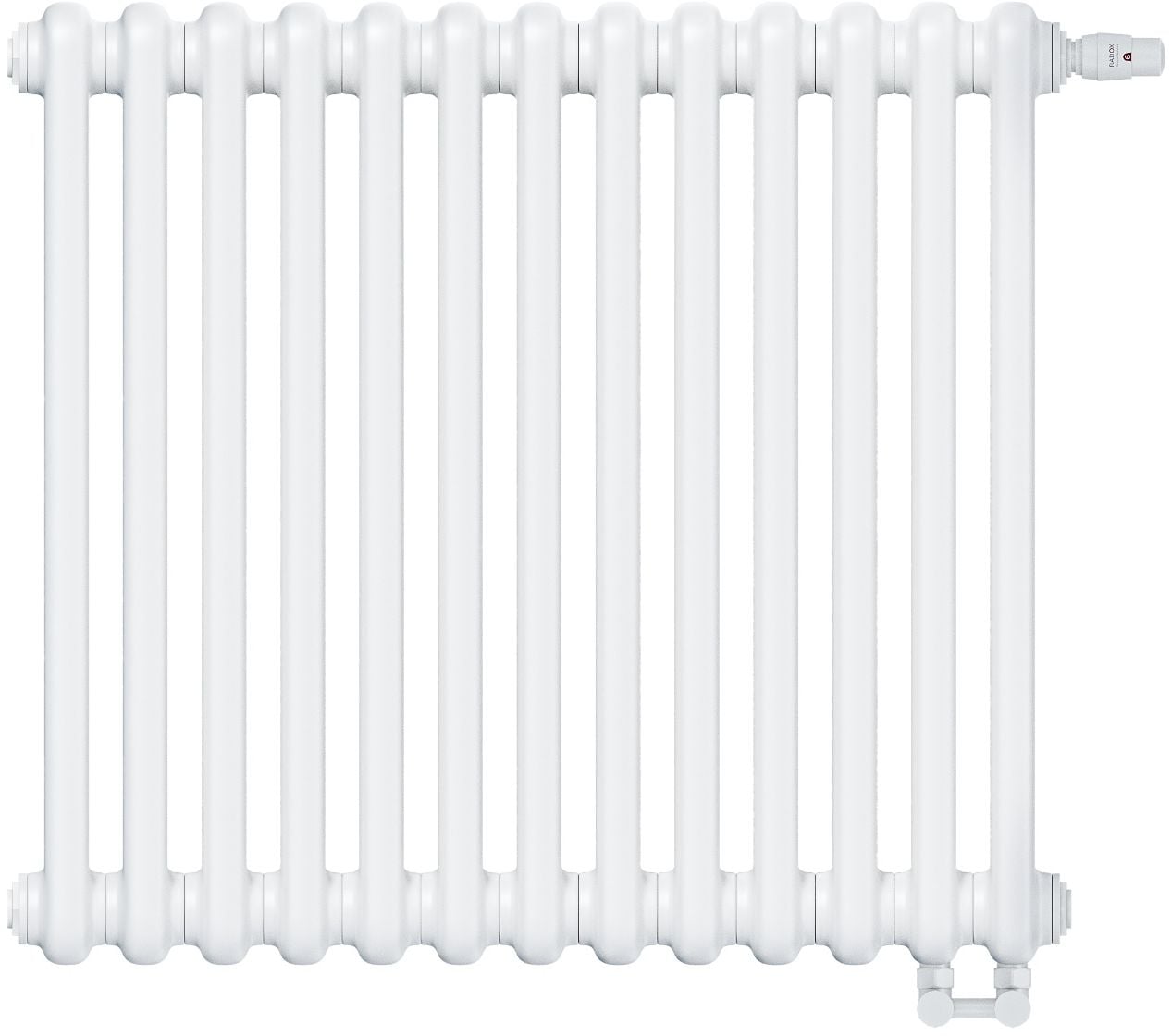 Irsap Tesi 2 szobai radiátor 56.5x58.5 cm podłączenie alsó fehér IRS-TES-2056-13-B25