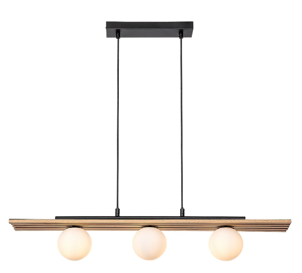 Rabalux Noxelle függőlámpa 3x5 W fekete-fa 72421