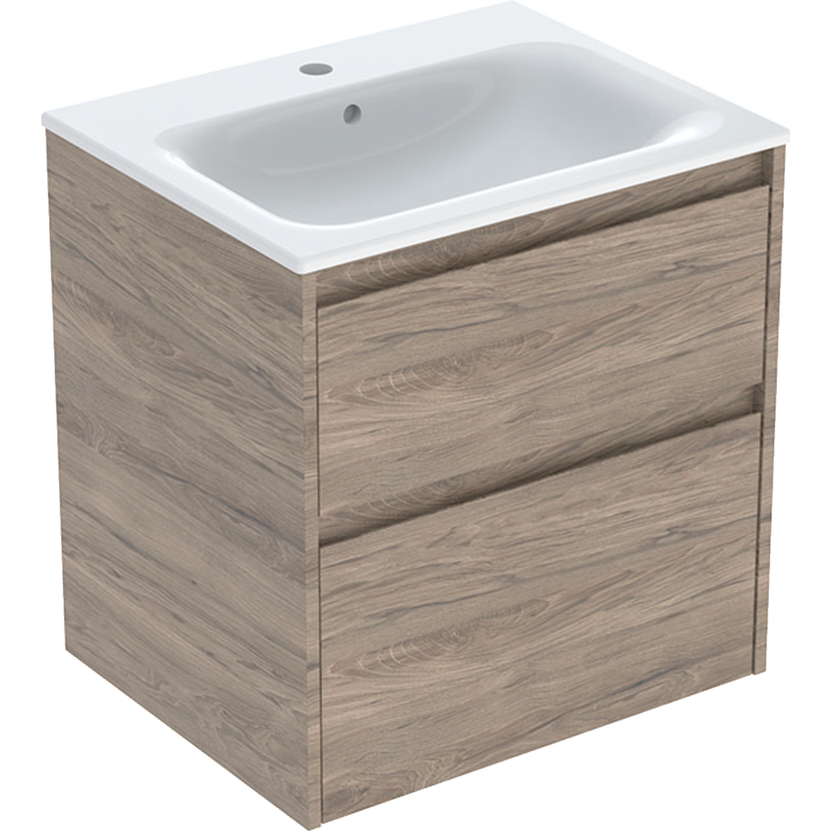 Geberit Selnova Square mosdó szekrénnyel 60 cm dió 504.138.JR.1