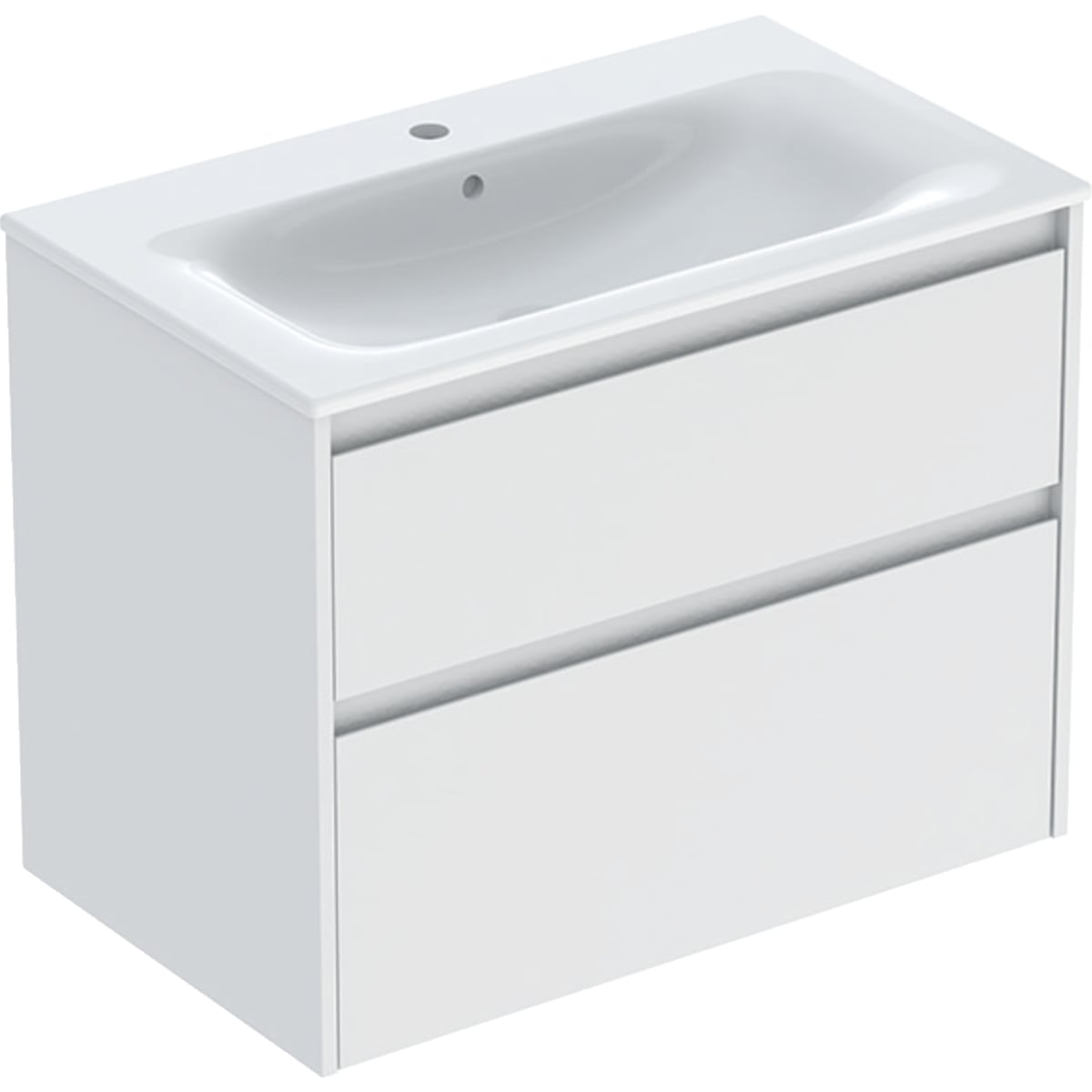 Geberit Selnova Square mosdó szekrénnyel 80 cm fehér 504.139.00.1
