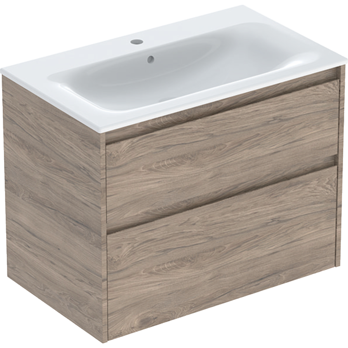 Geberit Selnova Square mosdó szekrénnyel 80 cm dió 504.139.JR.1
