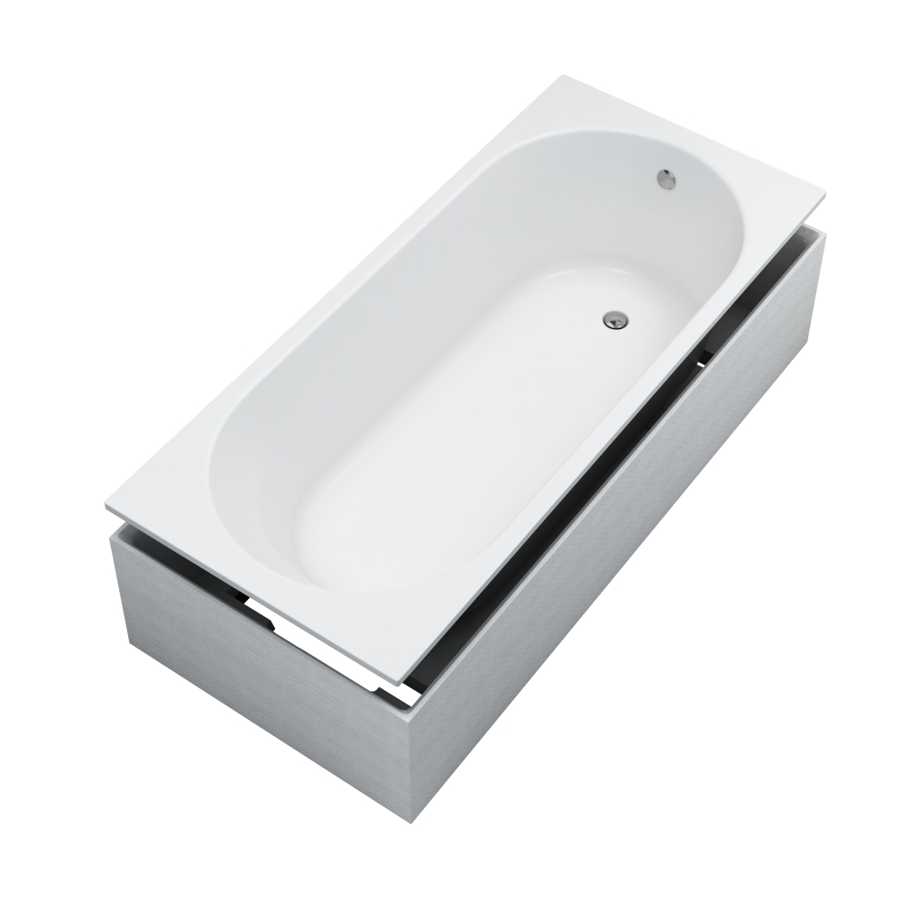 Schedline Solia White Mat kád fedőburkolatokkal 160x70 cm fehér 3WST.SS1P-16070/B/MG