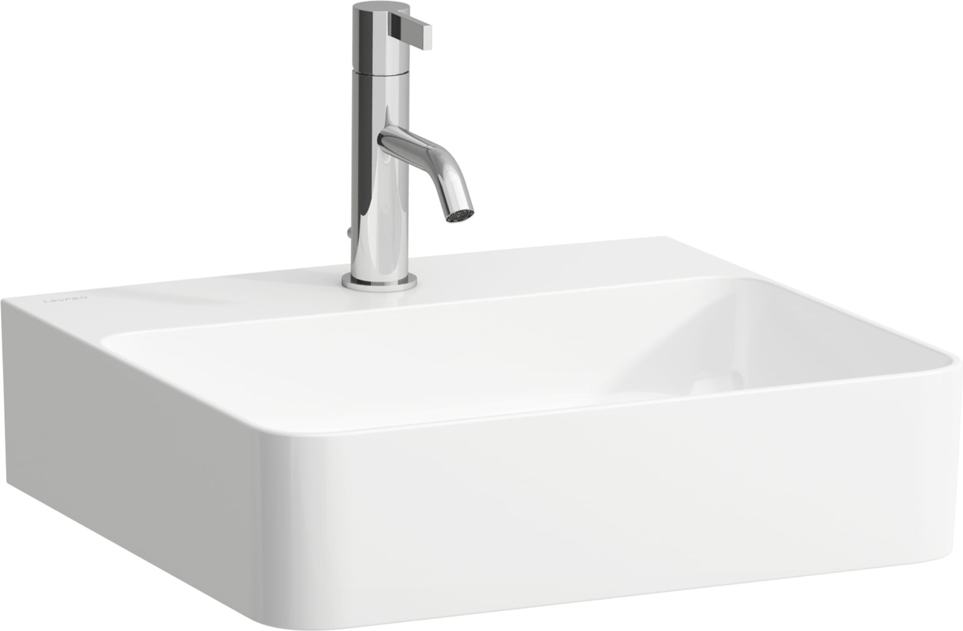 Laufen Val mosdótál 45x42 cm négyszögletes klasszikus-mosdótálak fehér fényes H8162804001091