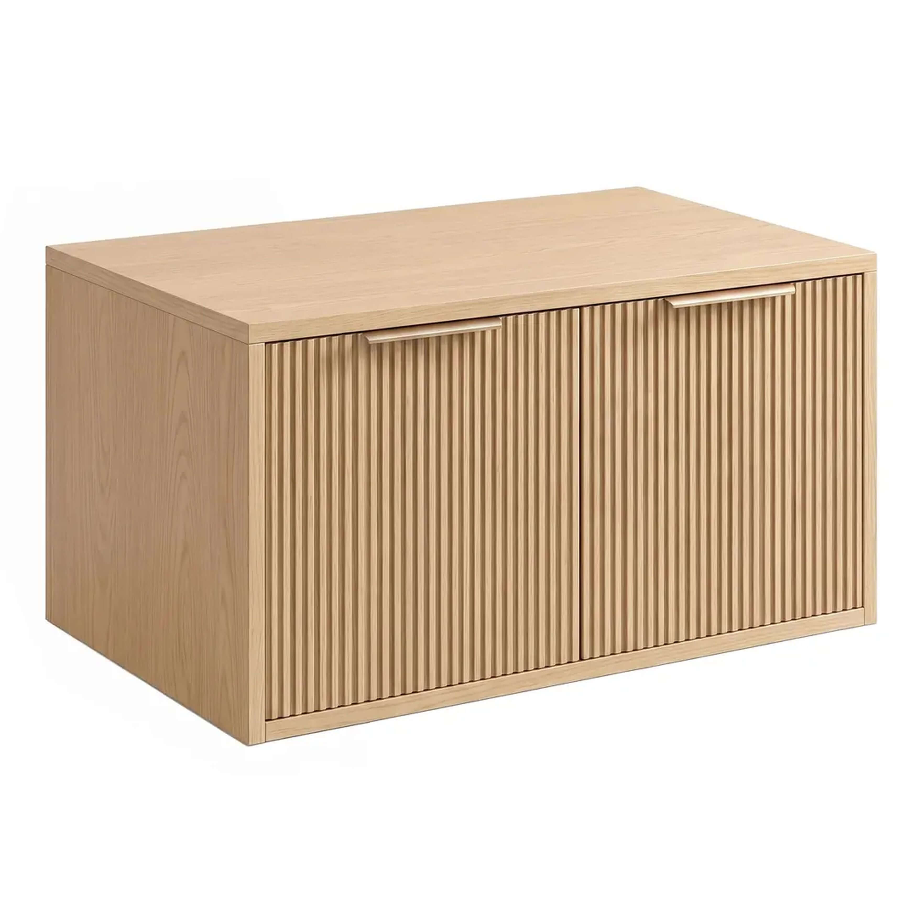 Rea Core szekrény 80x47x40 cm mosdókagyló alá akasztható bézs REA-M0407