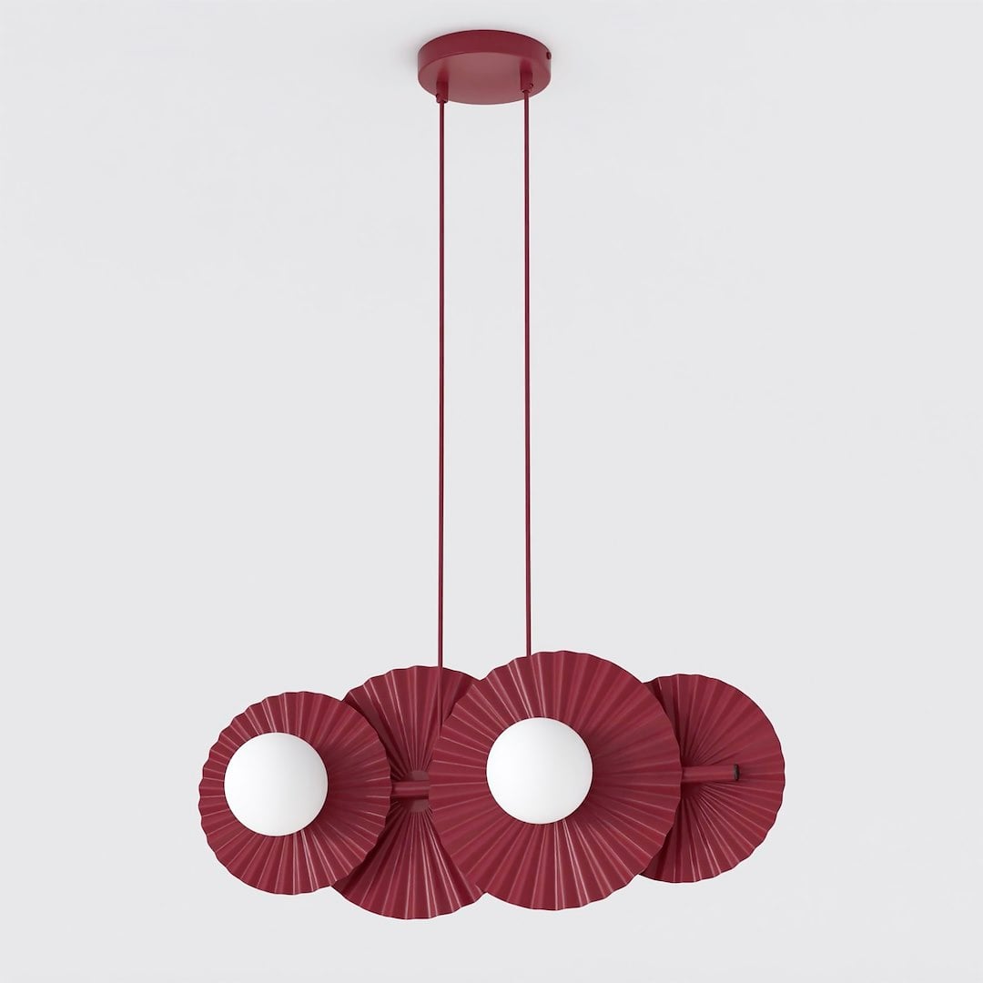 Emibig Umbra függőlámpa 4x8 W burgundi 1729/4