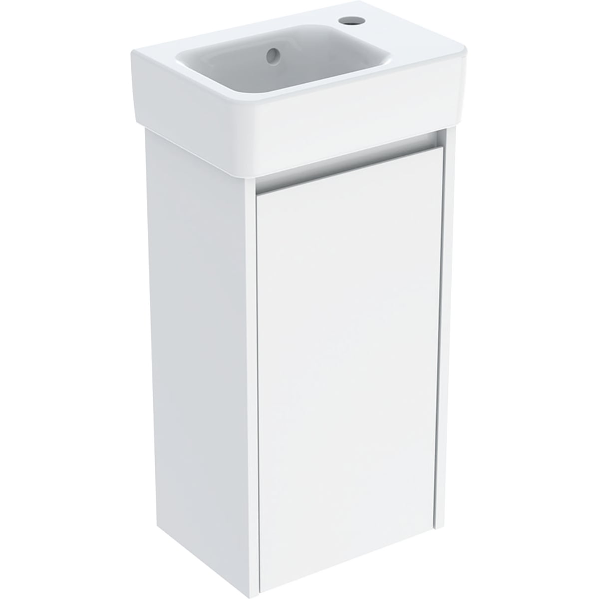 Geberit Selnova Square mosdó szekrénnyel 36 cm fehér 504.130.01.1