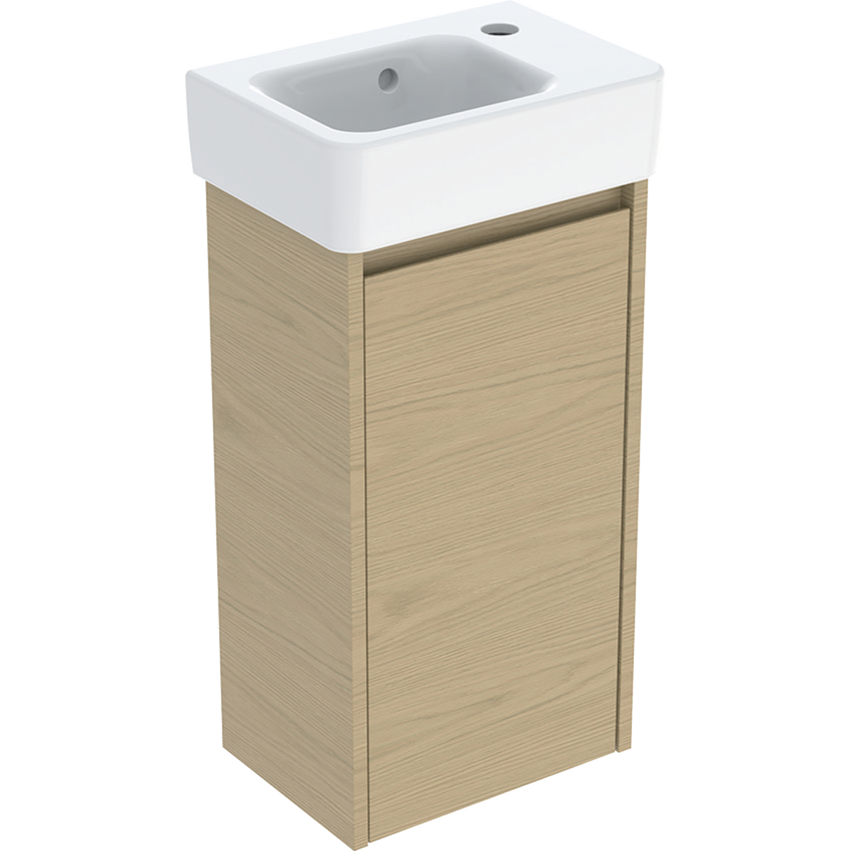 Geberit Selnova Square mosdó szekrénnyel 36 cm tölgy 504.130.PS.1