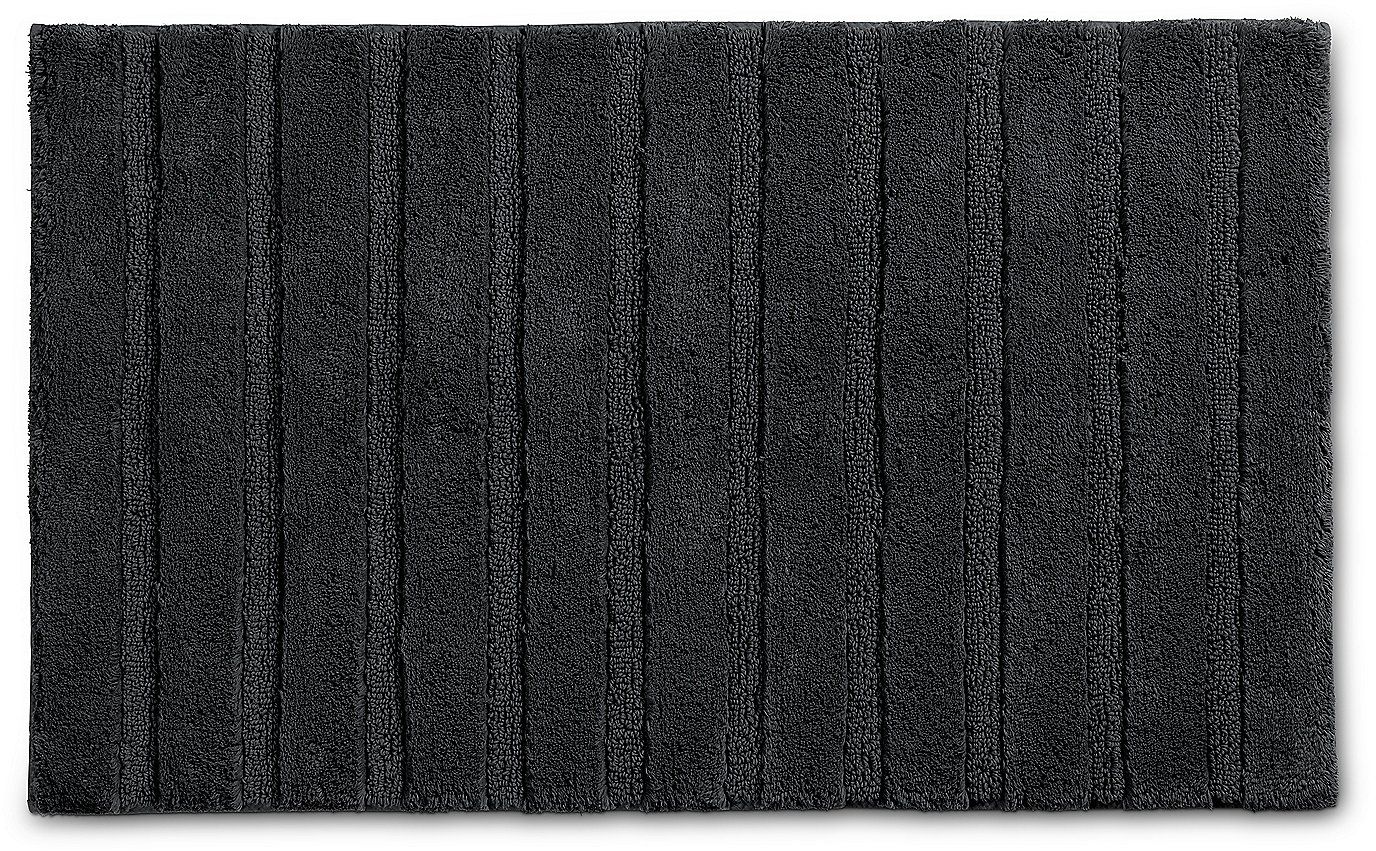Kela Megan fürdőszoba szőnyeg 80x50 cm négyszögletes fekete 24713