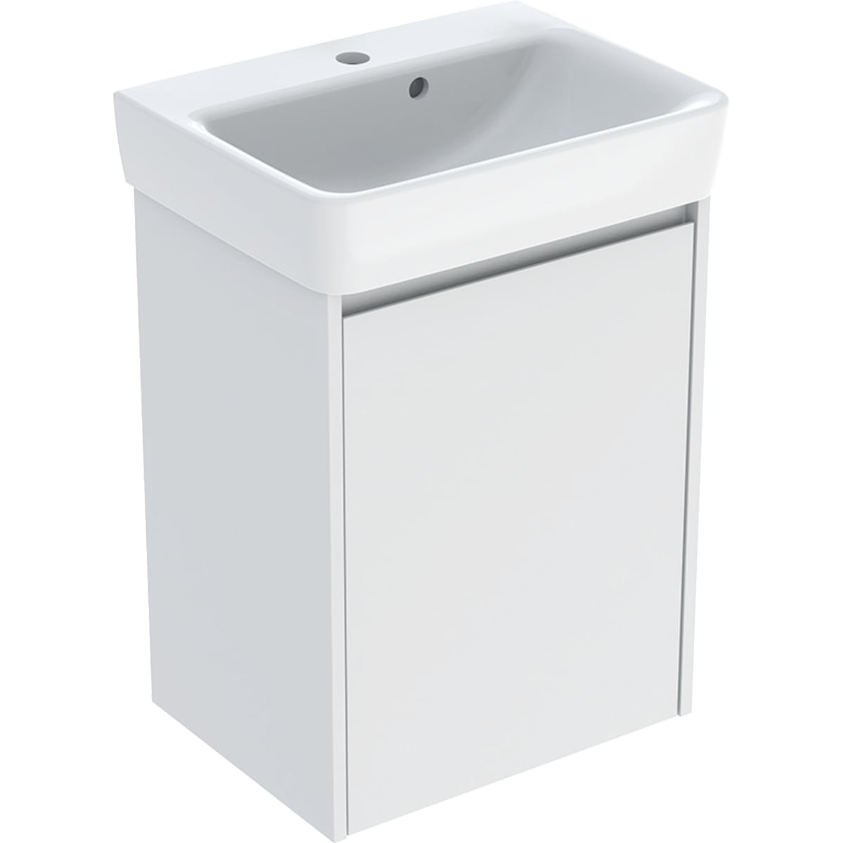 Geberit Selnova Square mosdó szekrénnyel 50 cm fehér 504.132.00.1