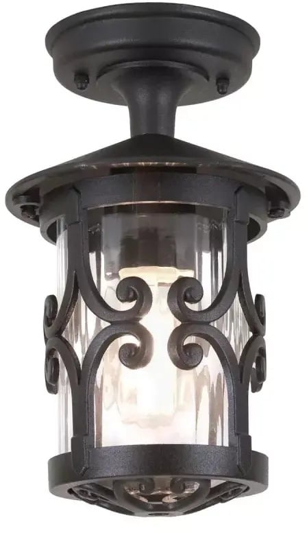 Elstead Lighting Hereford kültéri állmennyezet alatti lámpa 1x60 W fekete BL13A-BLACK