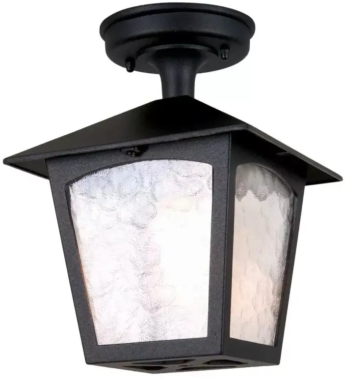 Elstead Lighting York kültéri állmennyezet alatti lámpa 1x60 W fekete BL6A-BLACK