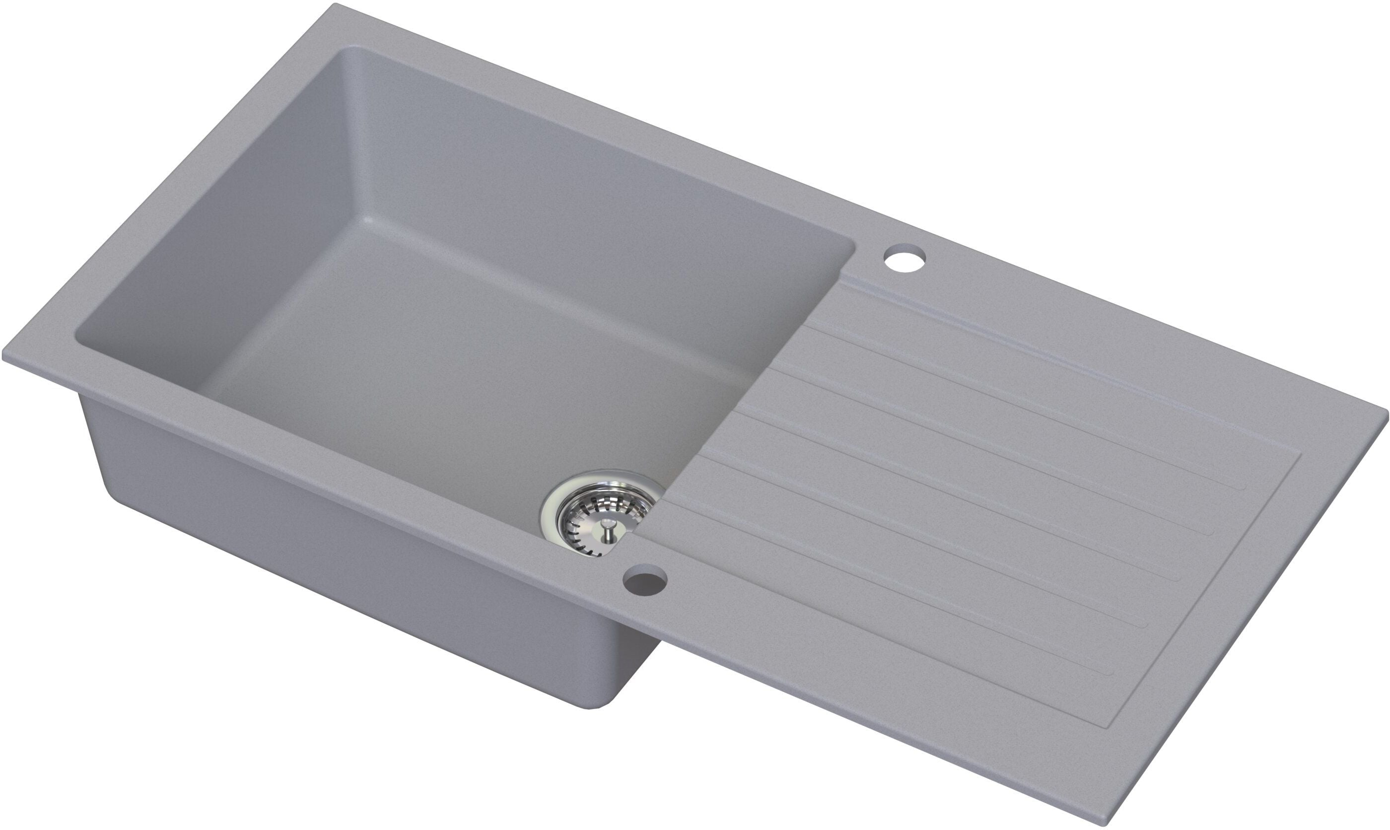 Ruvetti Pineko 160 Long gránit mosogató 100x50 cm szürke/grafit/onix 3001PN_GR160L-W