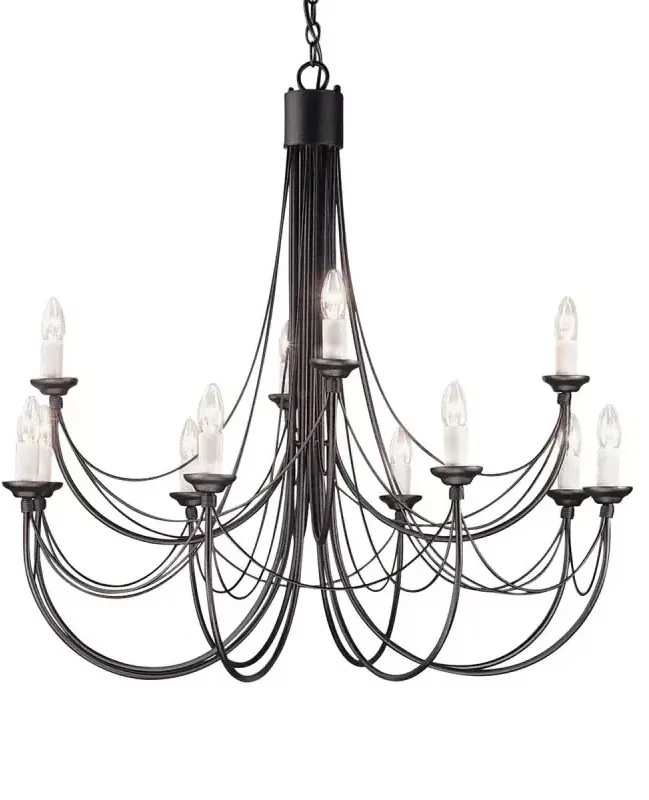 Elstead Lighting Carisbrooke függőlámpa x60 W fekete CB12-BLACK