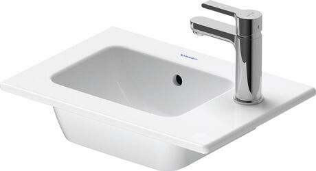 Duravit ME by Starck mosdótál 43x30 cm négyszögletes beépíthető fehér 072343AC41