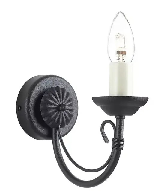 Elstead Lighting Chartwell oldalfali lámpa 1x60 W fekete CH1-BLACK
