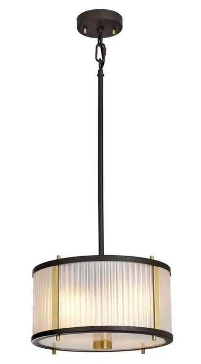 Elstead Lighting Corona függőlámpa 2x60 W sárgaréz-barna DL-CORONA-2P-BAB