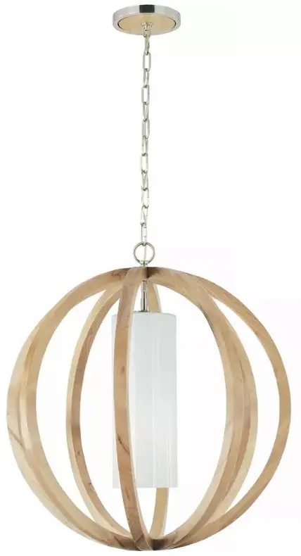 Elstead Lighting Allier függőlámpa 1x60 W fa FE-ALLIER-P-L-LW
