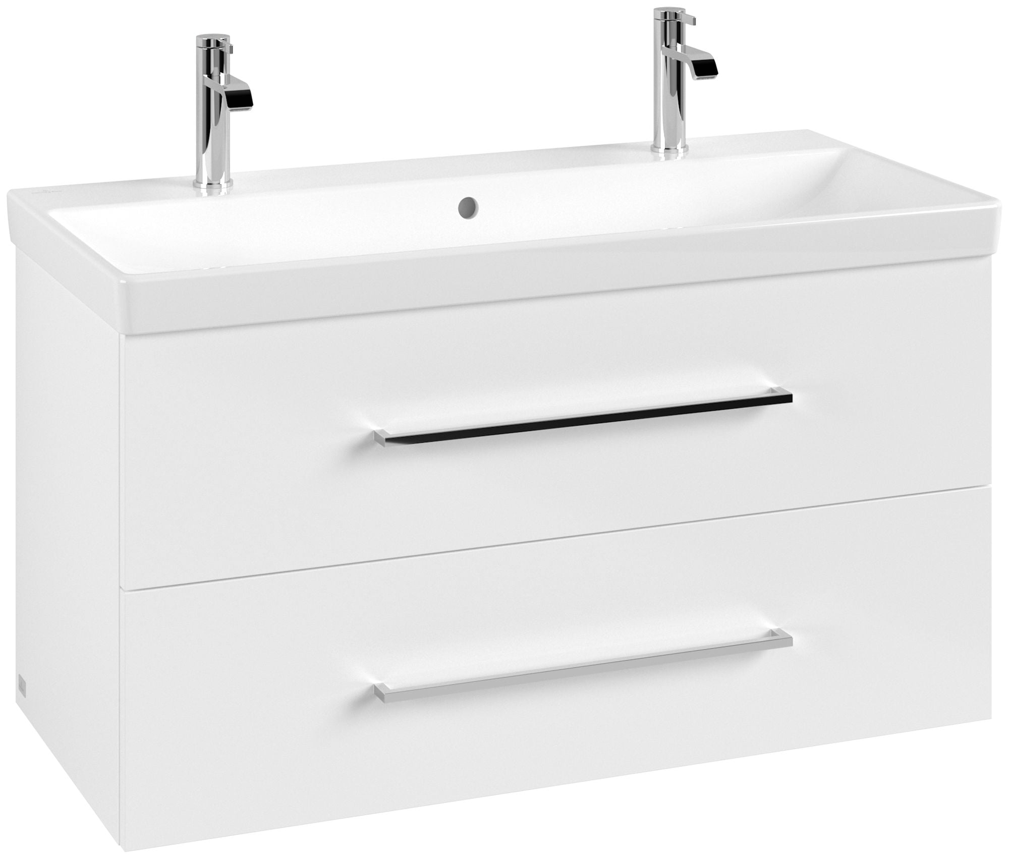 Villeroy & Boch Avento szekrény 98x45.2x51.4 cm mosdókagyló alá akasztható fehér A89200VE