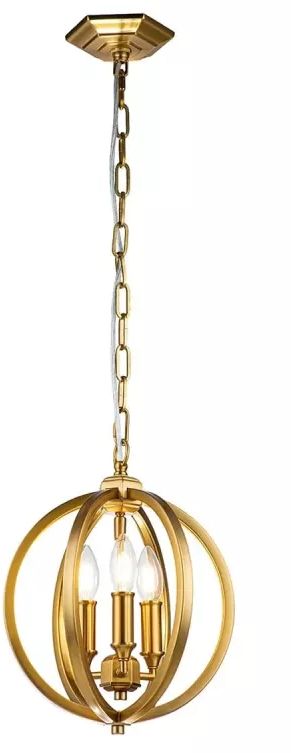 Elstead Lighting Corinne függőlámpa 3x60 W sárgaréz FE-CORINNE-3P-S-BB
