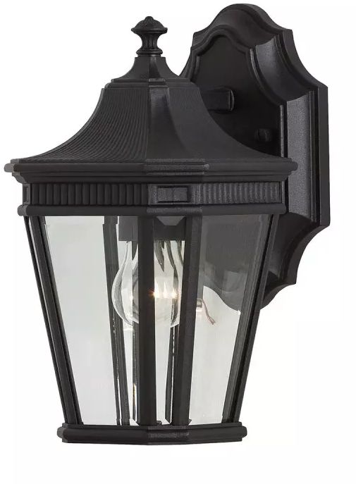 Elstead Lighting Cotswold Lane kültéri fali lámpa 1x60 W fekete FE-COTSLN2-S-BK
