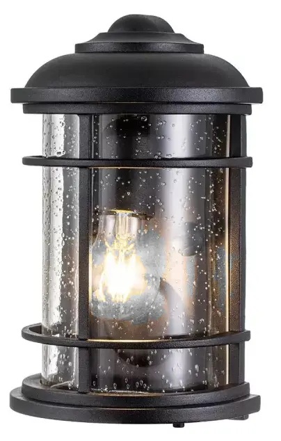 Elstead Lighting Lighthouse kültéri fali lámpa 1x60 W fekete FE-LIGHTHOUSE-7-BLK