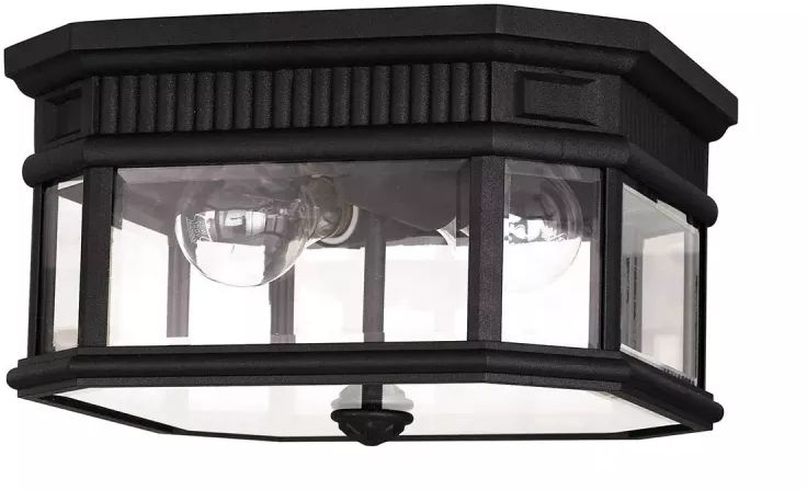Elstead Lighting Cotswold Lane kültéri mennyezet 2x60 W fekete FE-COTSLN-F-BK