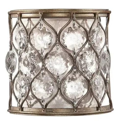 Elstead Lighting Lucia oldalfali lámpa 1x40 W ezüst FE-LUCIA1