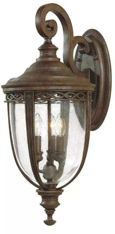 Elstead Lighting English Bridle kültéri fali lámpa 3x60 W barna FE-EB2-L-BRB
