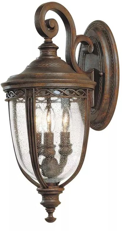 Elstead Lighting English Bridle kültéri fali lámpa 3x60 W barna FE-EB2-M-BRB