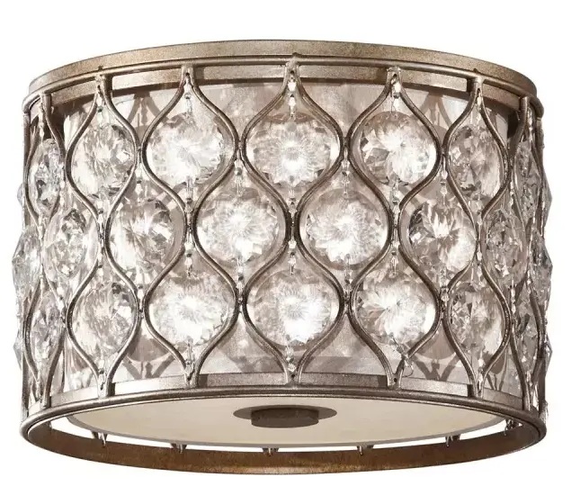 Elstead Lighting Lucia mennyezet 2x60 W ezüst FE-LUCIA-F